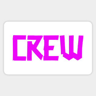 Crew Gaffer BIG front Pink Magnet